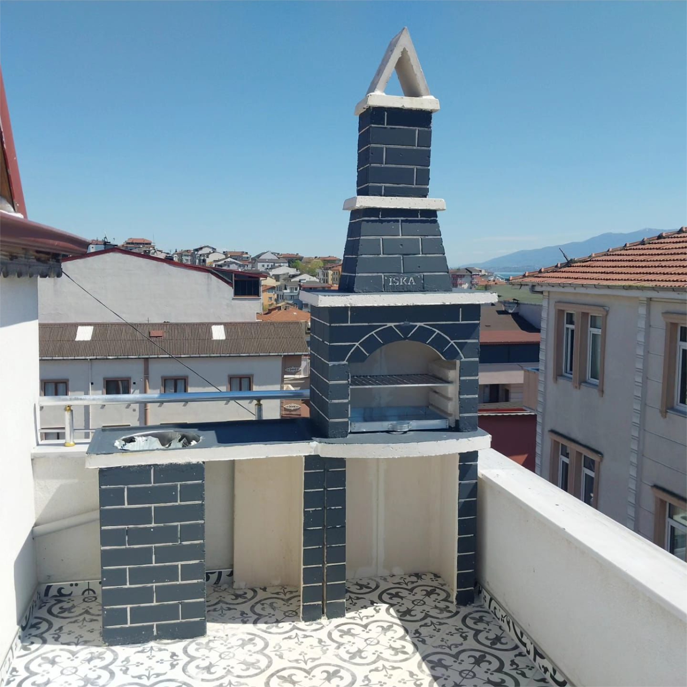 Beton barbekü ve doğal taş
